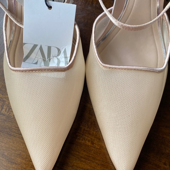 ZARA Mesh and Satin Heels - Picture 6 of 7